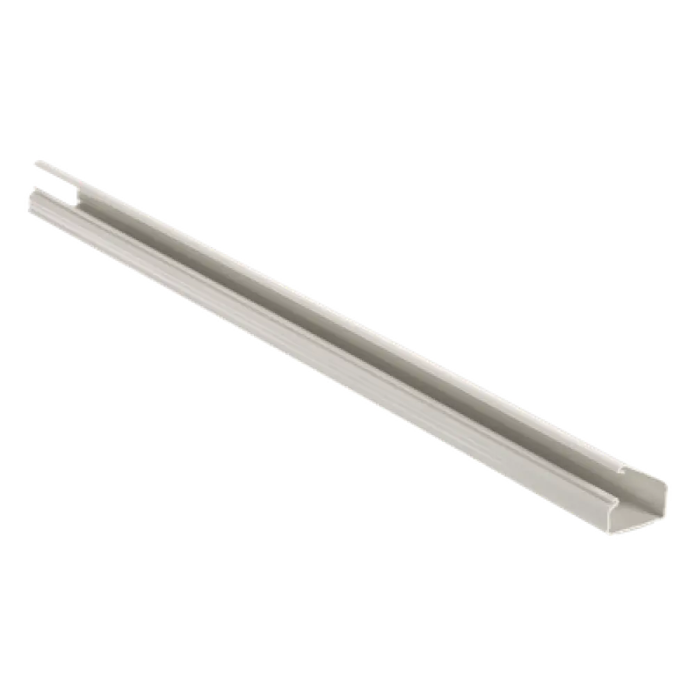 Canaleta de PVC / 38.4 x 24 x 1828.8 mm / 13 Cables Cat6 / Adhesivo Integrado / UL94V-0 / Blanco Mate