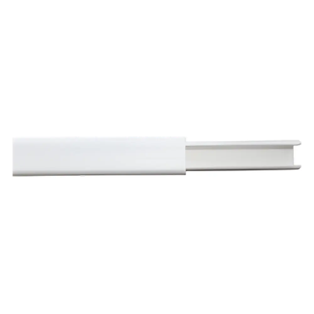 Canaleta de PVC / 12 x 8 mm / 2 m / Autoextinguible / Blanco / -20°C a +85°C