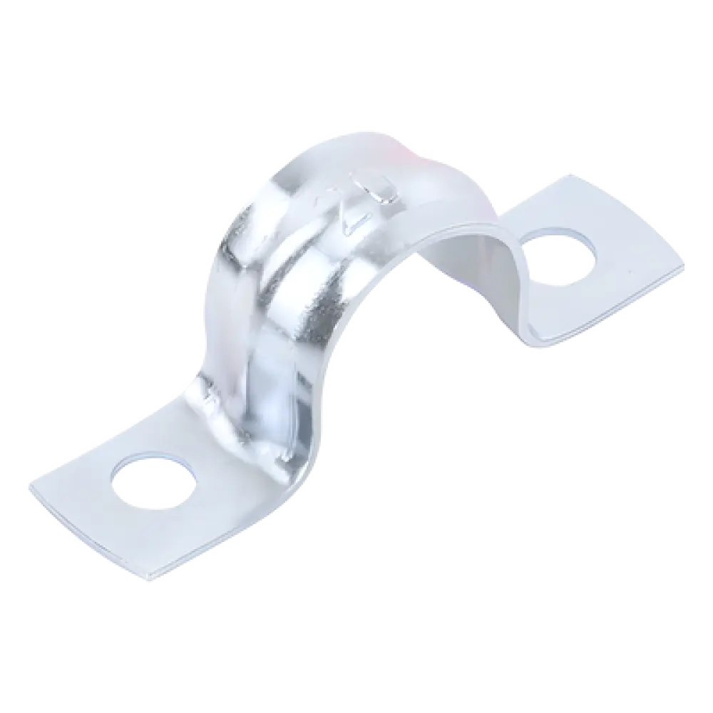 Abrazadera Omega / Conduit 1/2" (12.7 mm) / Acero 0.9-1.2 mm / Carga 30 kg / Acabado Cincado 5 micras