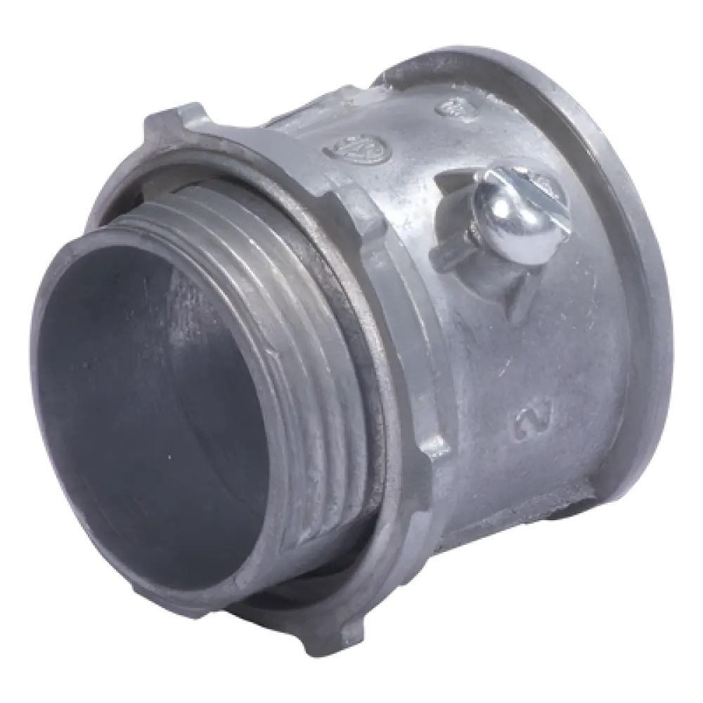 Conector Conduit / 1/2" (16 mm) / Pared Delgada / Tornillo Americano / Galvanizado en Caliente / Acero Ligero