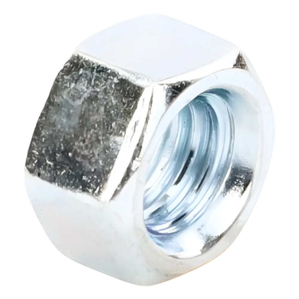 Tuerca Hexagonal / Acero al Carbono Grado 2 / Galvanizada / 3/8" (9.5 mm) / 100 Piezas