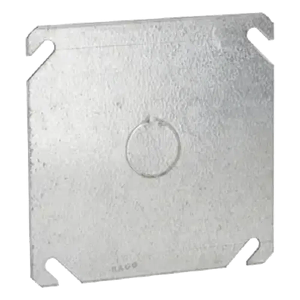 Tapa Cuadrada / Acero Galvanizado / 4 x 4 x 0.063 in / Entrada 1/2 in / UL Listed / Caja 4 in