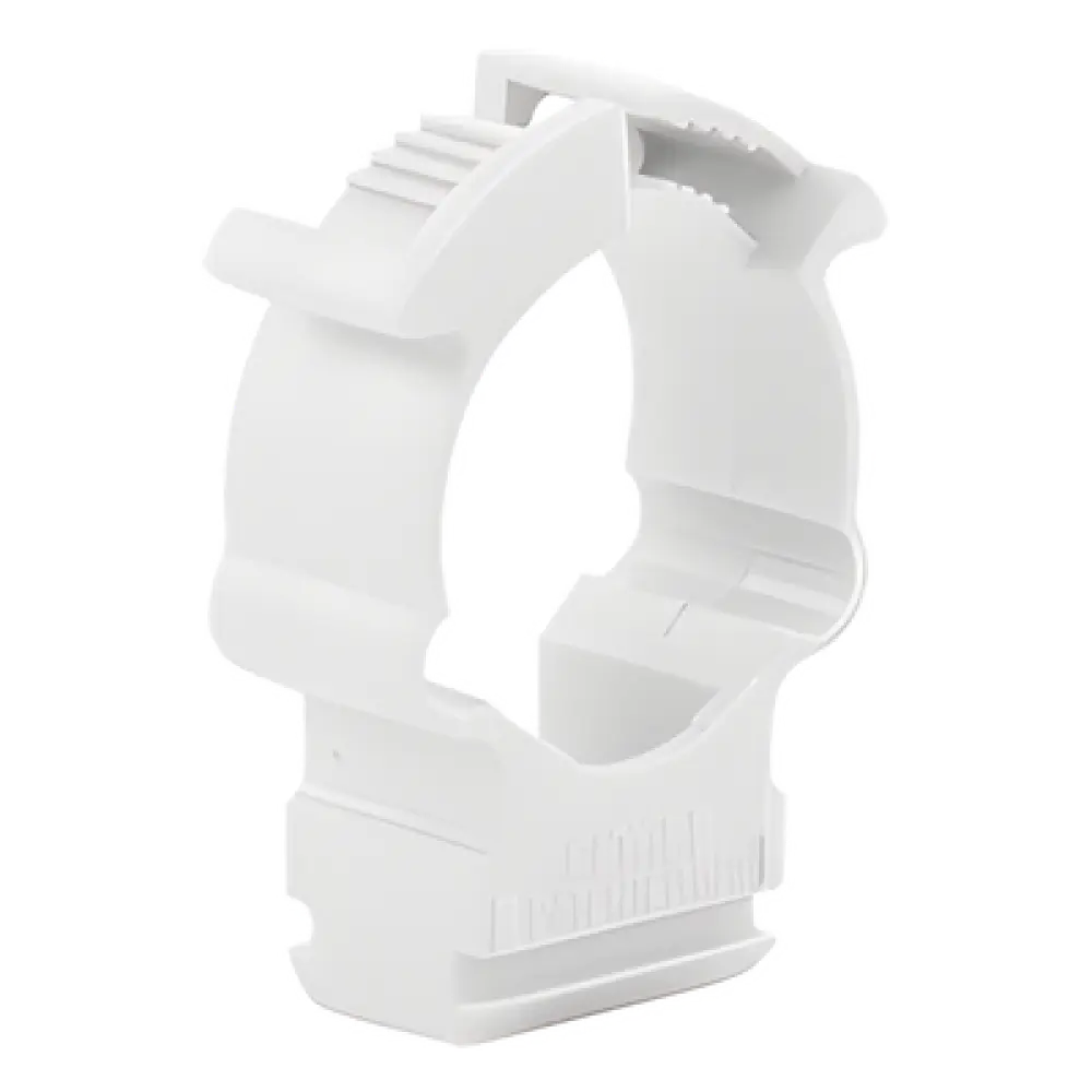 Soporte de Collar para Tubería / Diámetro 20 mm / PVC Autoextinguible / Libre de Halógenos / Montaje en Pared y Techo