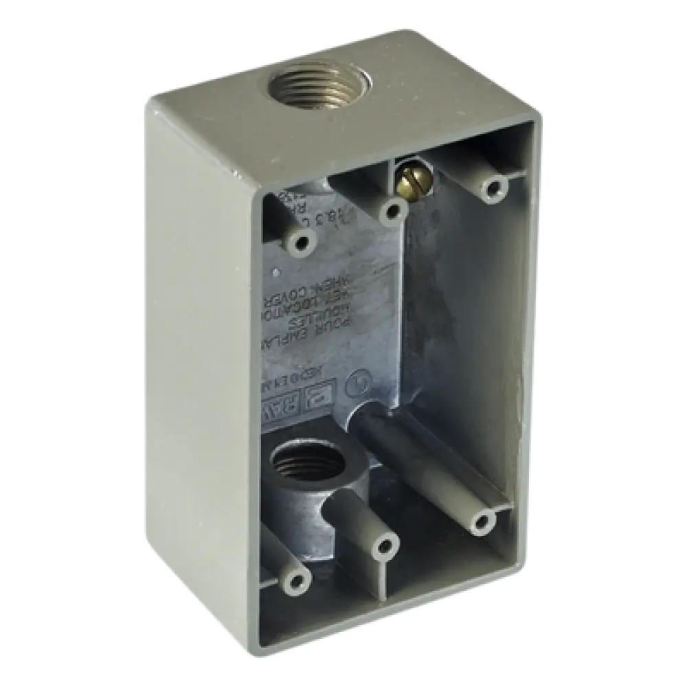 Caja Condulet FS / 2 Bocas 3/4" (19.05 mm) / Aluminio Diecast / A Prueba de Intemperie / Volumen 295.2 cm³ / UL y CSA
