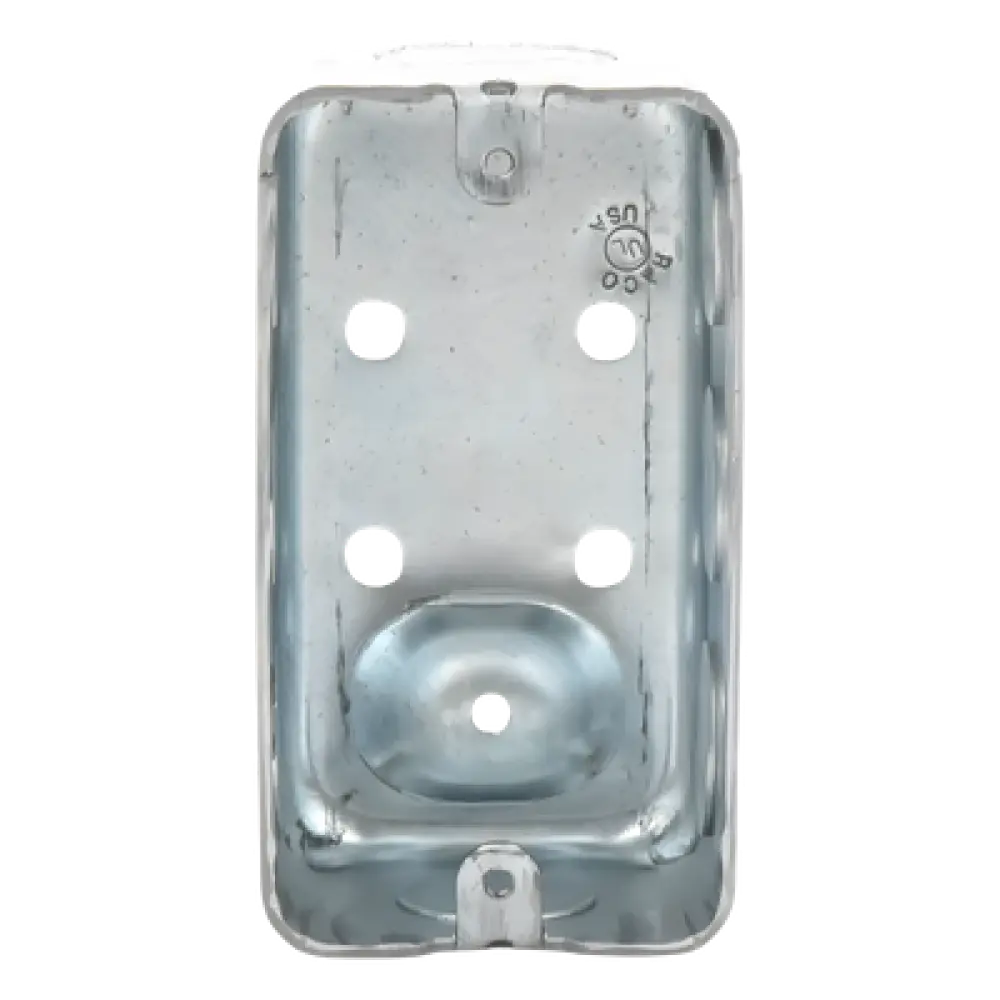 Caja de Conexión Tipo Chalupa / Acero Galvanizado / 4 x 2.125 in / Profundidad 1-7/8 in / 8 Entradas Conduit / 13.0 in³ / UL Listed