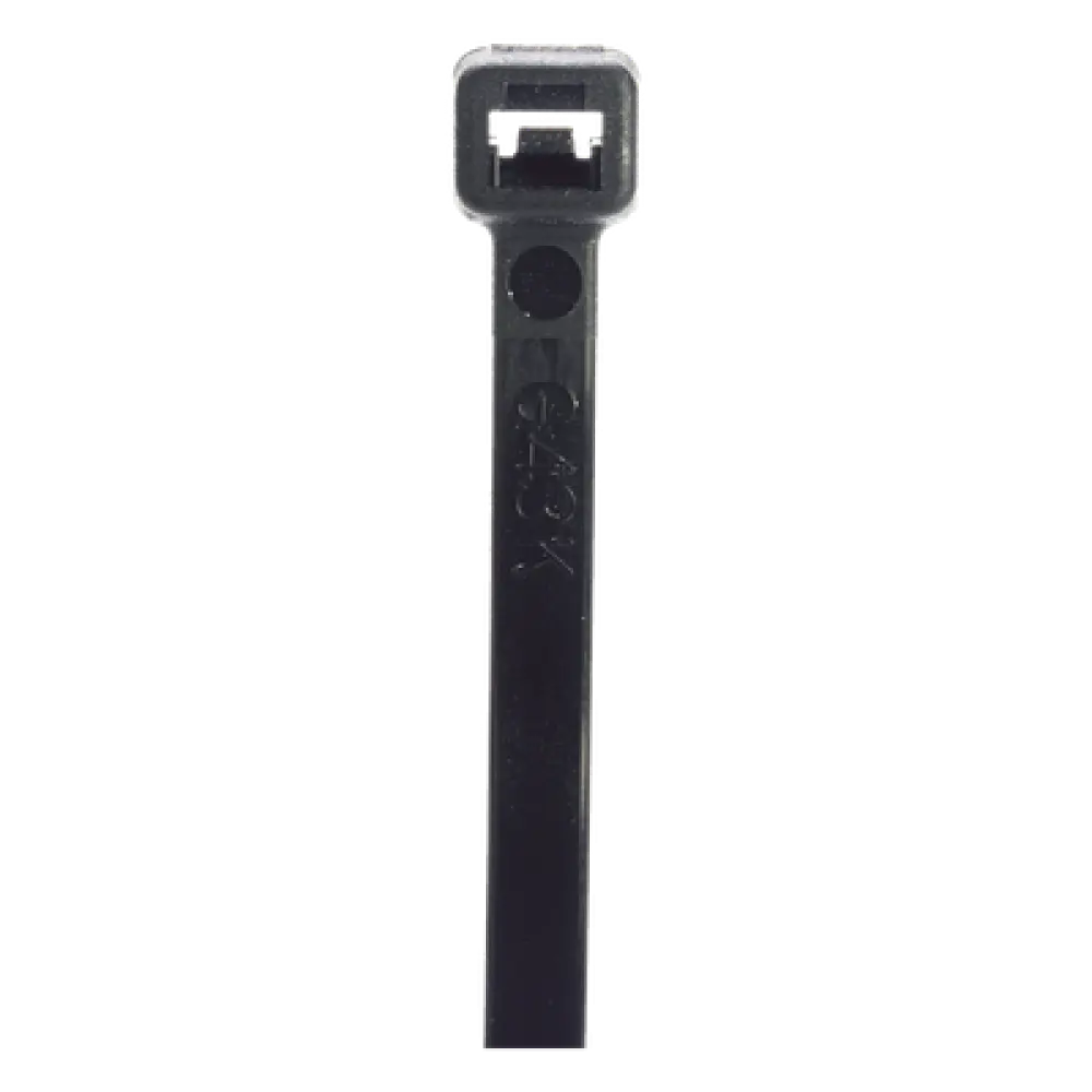 Cincho de Nylon 6.6 / 188 mm x 4.8 mm / Exterior Resistente a Rayos UV / Tensión 222 N / Rango -40°C a 85°C / UL 62275 Tipo 2 / Paquete 1000 pz