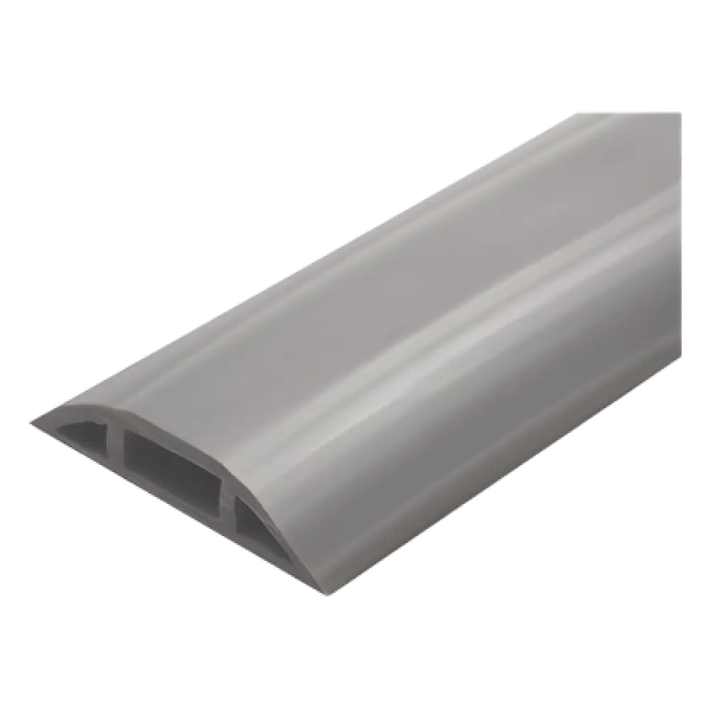 Canaleta flexible de piso / PVC autoextinguible / 100kg carga / 305mm² / 2.5m (8.2ft) / -20°C a +80°C