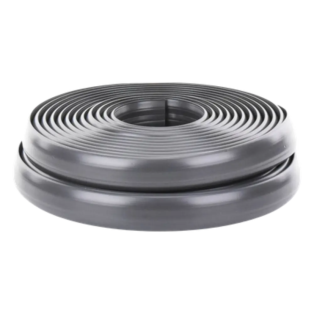 Canaleta flexible de piso / PVC autoextinguible / 100kg carga / 305mm² / 2.5m (8.2ft) / -20°C a +80°C