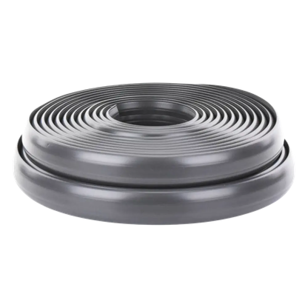 Canaleta flexible de piso / PVC autoextinguible / 100kg carga / 305mm² / 2.5m (8.2ft) / -20°C a +80°C