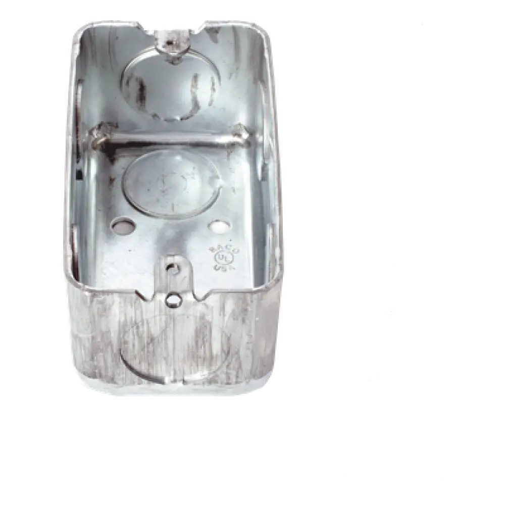 Caja Utilitaria Galvanizada / 4x2 in / 7 Entradas 3/4 in / Profundidad 1.875 in / Resistencia al Fuego 2 h