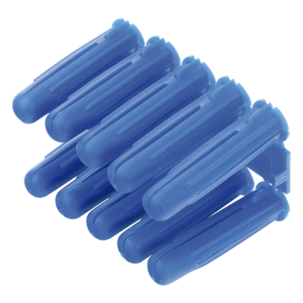 Taquete de Fijación / Doble Expansión 4 Direcciones / 3/8" para Tornillo 12 mm x 2" / 100 Piezas / Resistencia 100 kg / Concreto y Superficies Sólidas