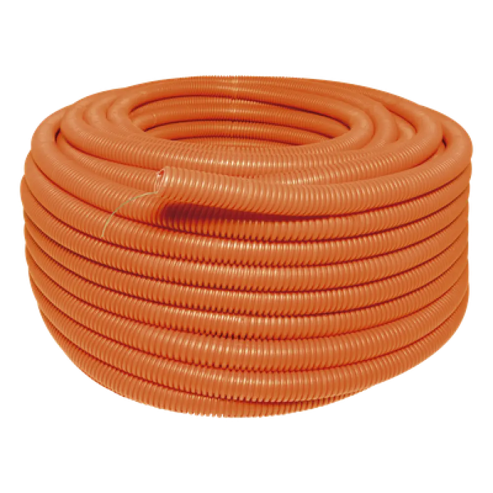 Manguera Poliducto Corrugado Flexible / HDPE Alta Densidad / 3/4" x 50 m (164 ft) / Sin Guía / Resistente a Intemperie