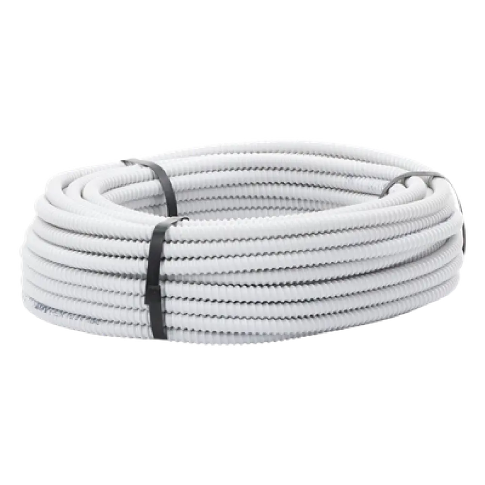 Tubería Flexible / PVC Auto-extinguible / 10 mm ID / 30 m / 320N / 5 a 60°C / 98 pies