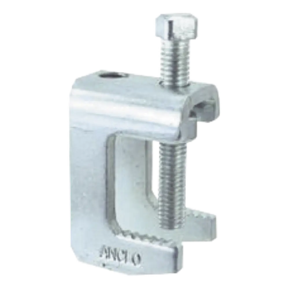 Mordaza de Acero Fija / 3/4" / Varilla 1/4" / Carga 200 kg / Acabado Galvanizado / AISI 1018