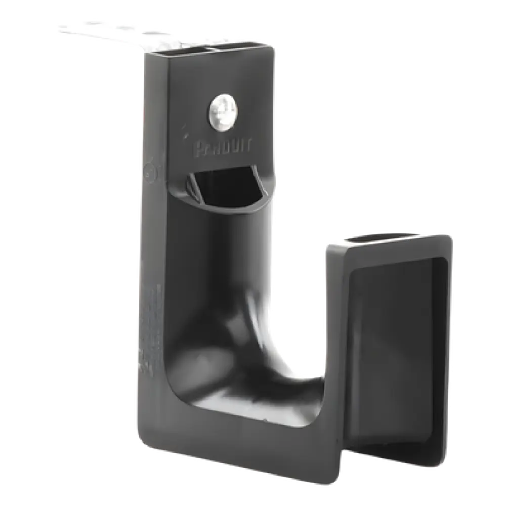 Sujetador tipo J-Hook / Soporte techo M5-M6-M10 / Capacidad 46 cables Cat6 / Carga 13.61 kg / Nylon 6.6 negro / 1 pieza