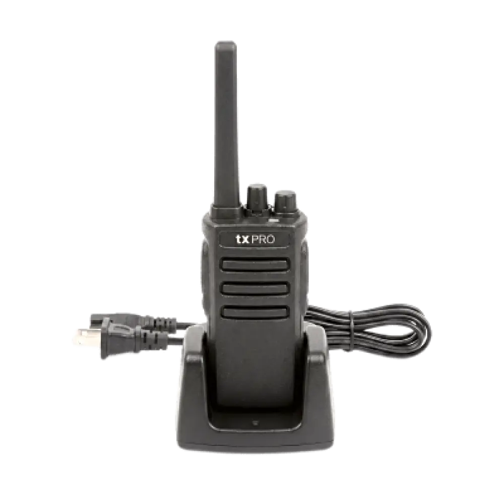 Radio Portátil Analógico / UHF 400-470 MHz / 5W / 16 Canales / Scrambler / Batería 2500 mAh / VOX
