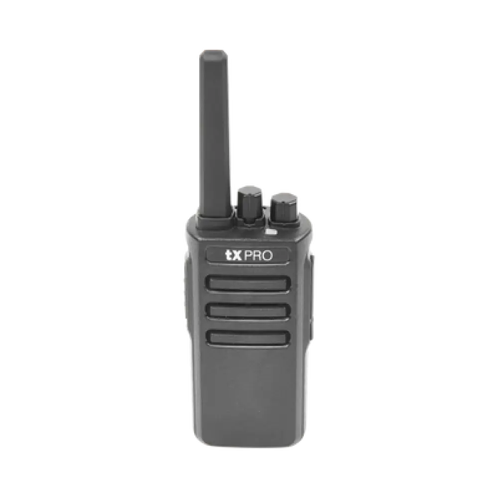 Radio Portátil Analógico / UHF 400-470 MHz / 5W / 16 Canales / Scrambler / Batería 2500 mAh / VOX