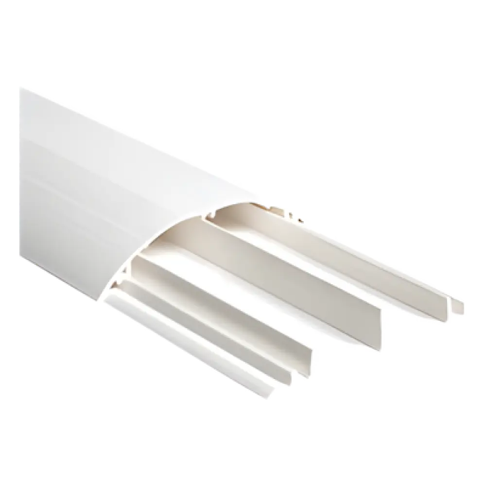 Ducto Media Caña / PVC Autoextinguible / 90.5 x 19.7 x 1220 mm / Área Interna 511.68 mm² / -20°C a +85°C / NOM-001-SEDE-2005