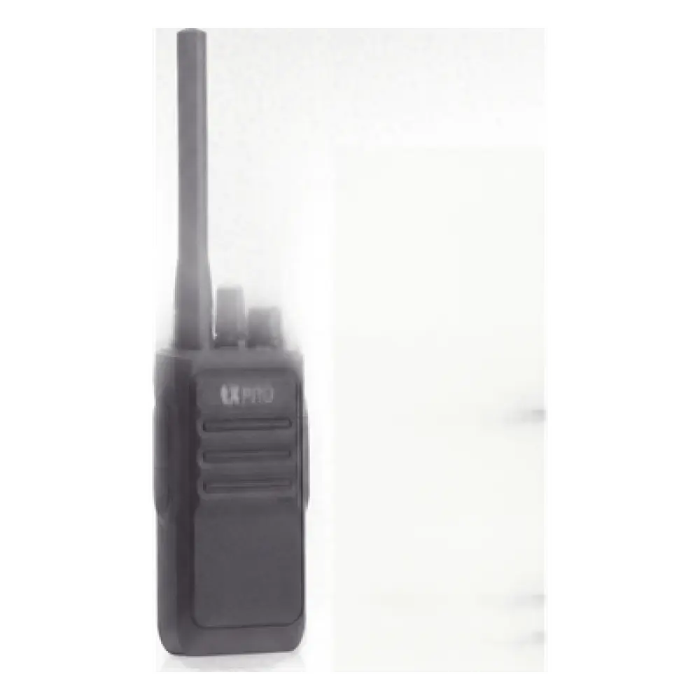 Radio Portátil Analógico UHF / 400-470 MHz / 2W / 16 Canales / VOX Manos Libres / Batería 6-8 hrs / 161 g (5.68 oz)
