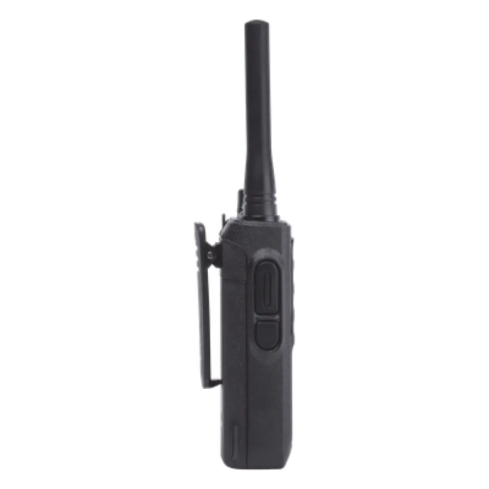 Radio Portátil Analógico UHF / 400-470 MHz / 2W / 16 Canales / VOX Manos Libres / Batería 6-8 hrs / 161 g (5.68 oz)