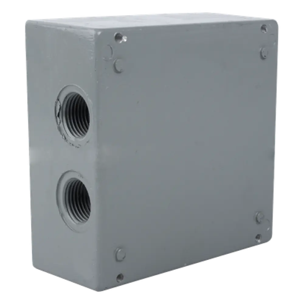 Caja Condulet Cuadrada / 4 Bocas 3/4" (19.05 mm) / Aluminio Diecast / IK09 / Intemperie