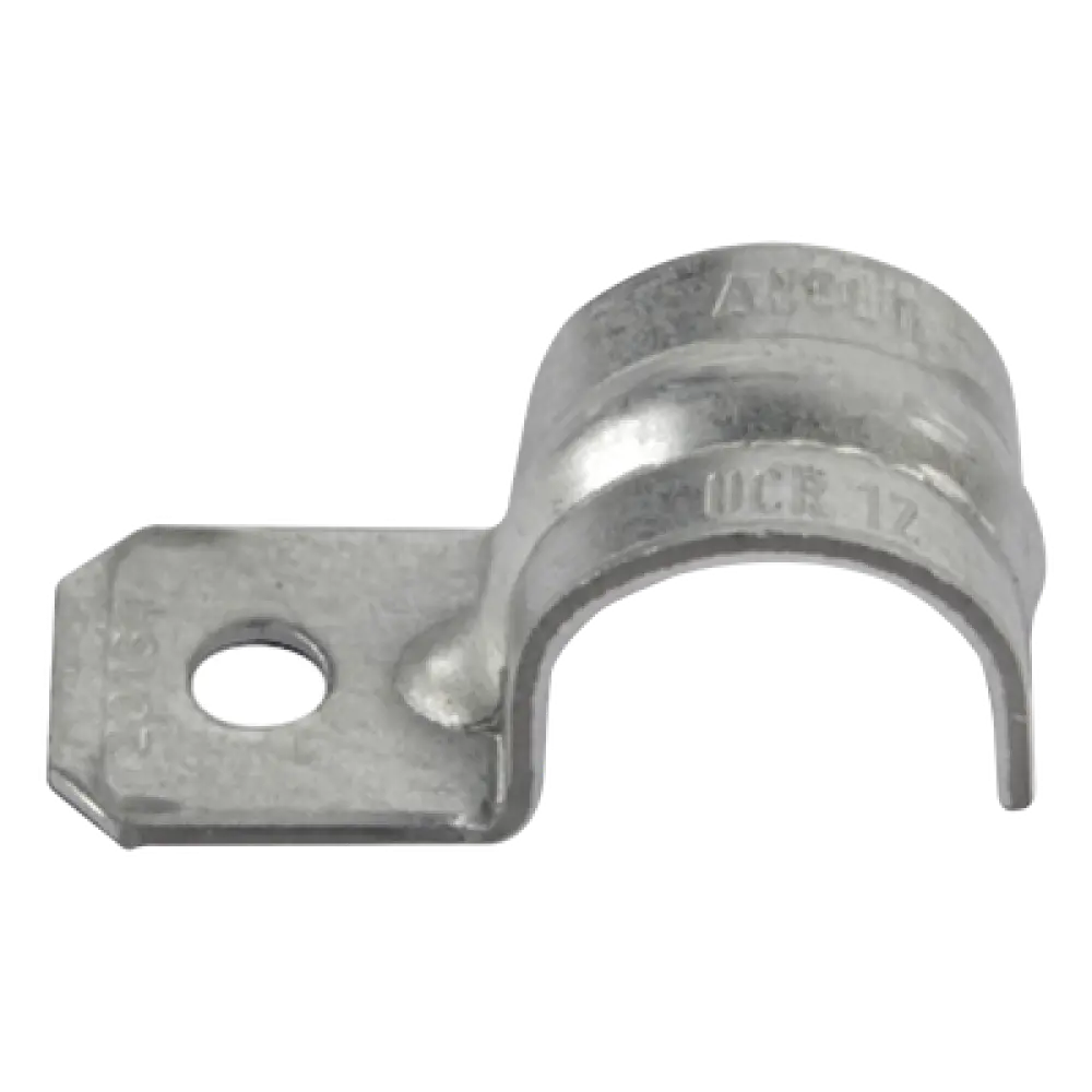 Abrazadera Tipo Uña / 1/2' (13 mm) / Acero Pregalvanizado Calibre 18 / Tubo Conduit Pared Delgada