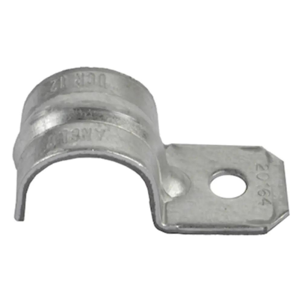 Abrazadera Tipo Uña / 1/2' (13 mm) / Acero Pregalvanizado Calibre 18 / Tubo Conduit Pared Delgada