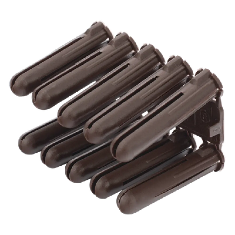 Taquete de Fijación / Doble Expansión Multidireccional / Tornillo 10 mm x 44.5 mm (1 3/4") / Resistencia 80 kg / Polietileno HDPE / Rango Térmico -50°C a +80°C