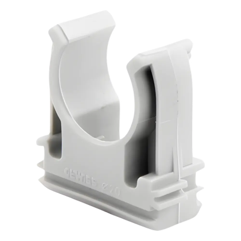 Soporte de Presión para Tubería / Diámetro 20 mm / PVC Auto-extinguible Libre de Halógenos / Montaje en Pared / Instalación cada 1.5 m (4.9 ft)