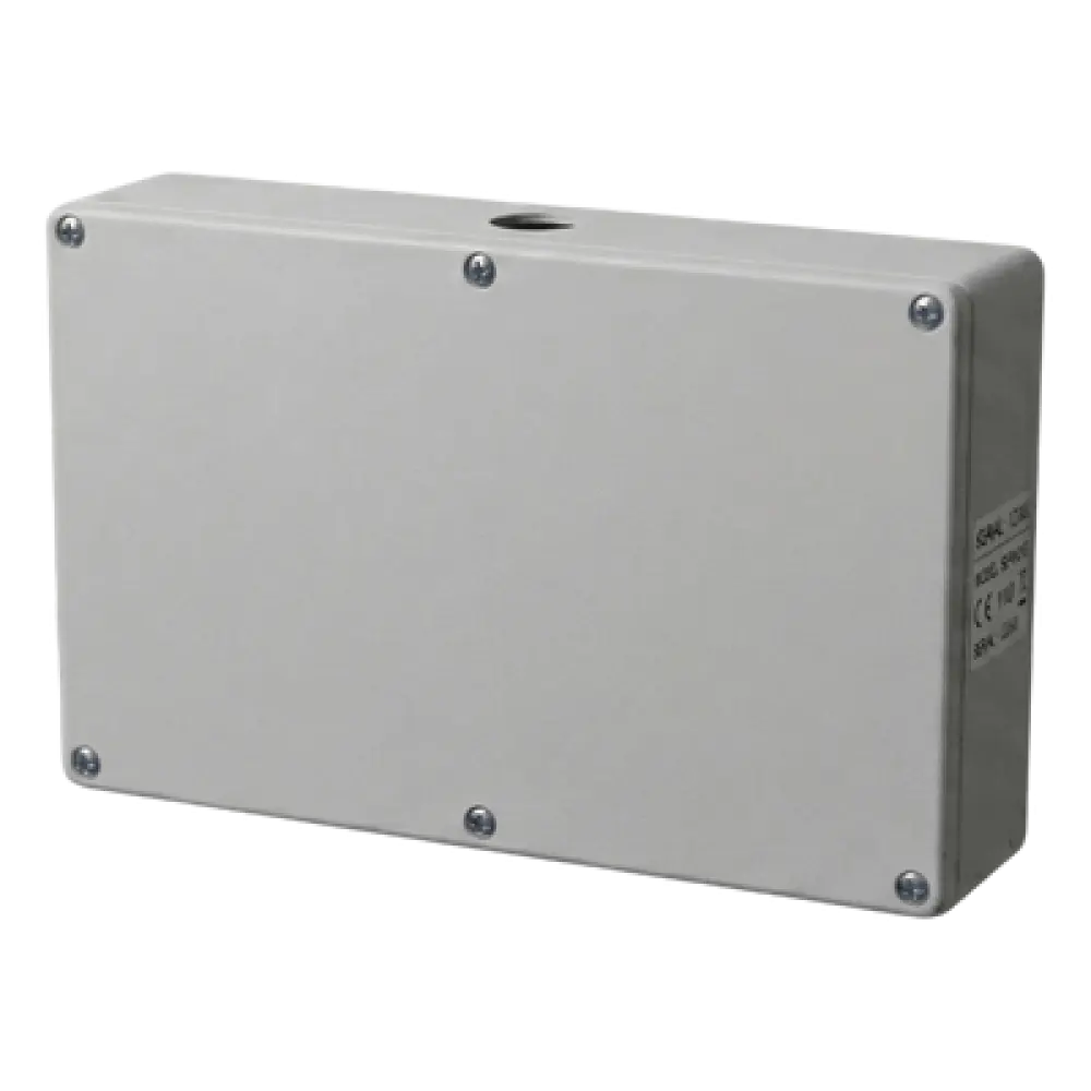Gabinete de Resguardo para DVR / 41 x 26 x 7 cm / Lámina Calibre 22 / Montaje en Pared / 4 Accesos de Cableado / Interior