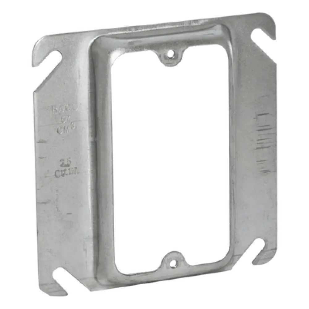 Sobretapa Cuadrada / Acero Galvanizado Troquelado / 4 x 4 in / Capacidad 5.5 Unidades / UL Listed