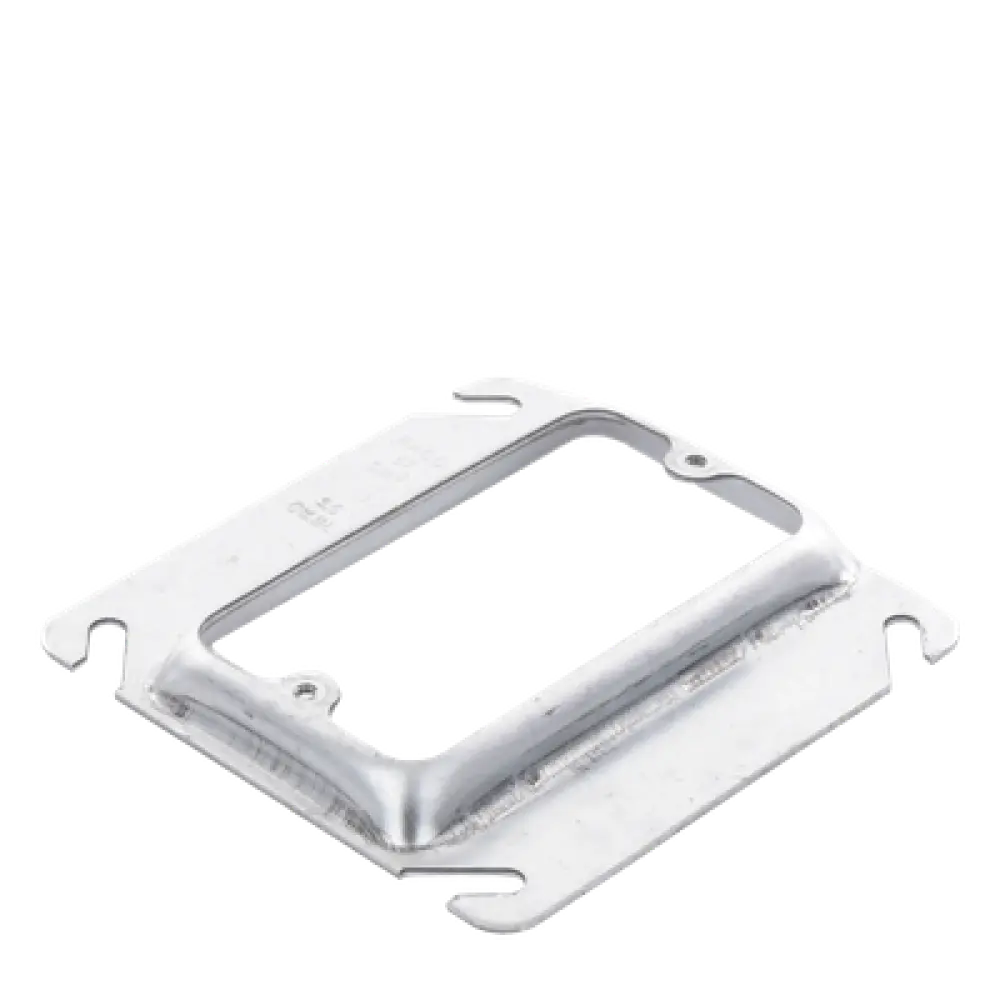 Sobretapa Cuadrada / Acero Galvanizado Troquelado / 4 x 4 in / Capacidad 5.5 Unidades / UL Listed