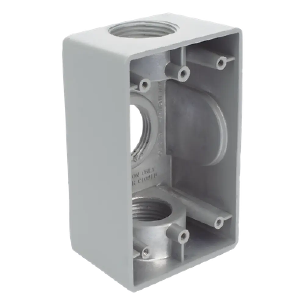 Caja Condulet / 1" (25.4 mm) / Tres Bocas / Aluminio Diecast / A Prueba de Intemperie / NPT / Volumen 246 cm³