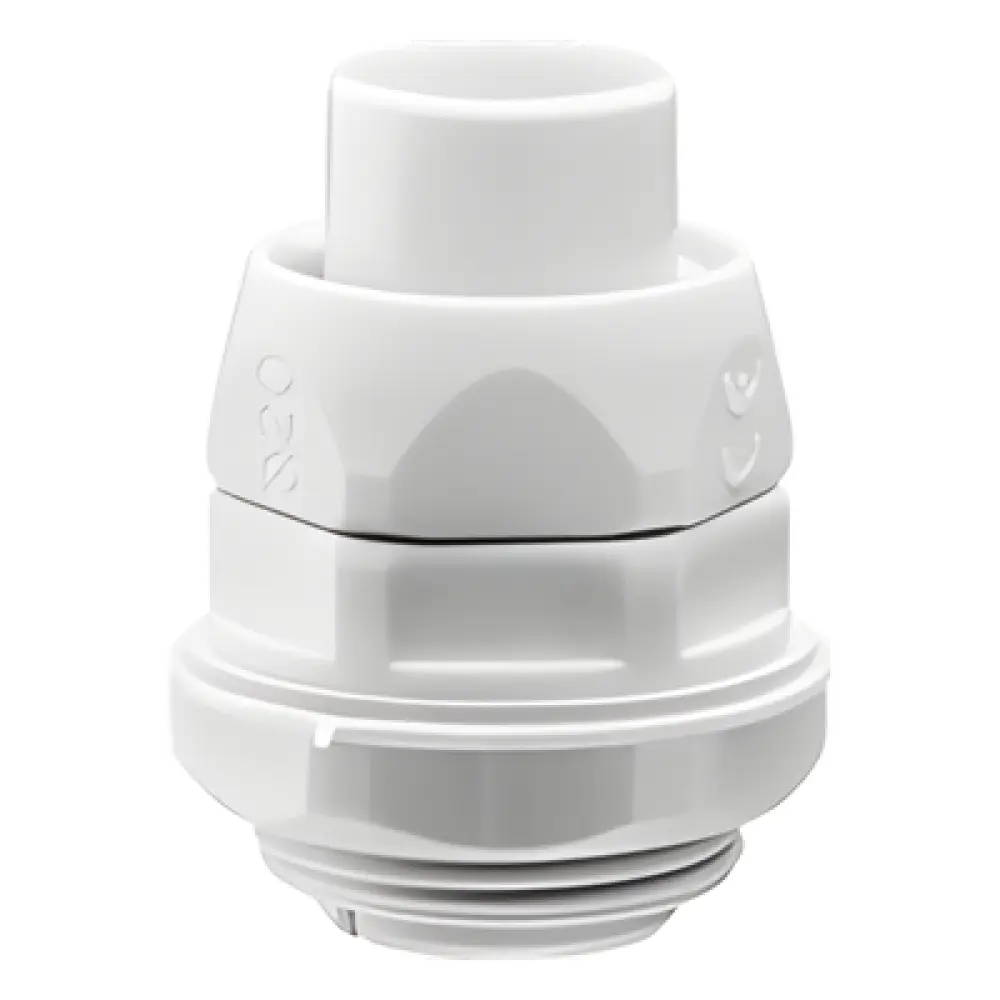 Conector Flexible a Caja / PVC 20 mm / IP55 / Auto-Extinguible / Libre de Halógenos / -24°C a 60°C