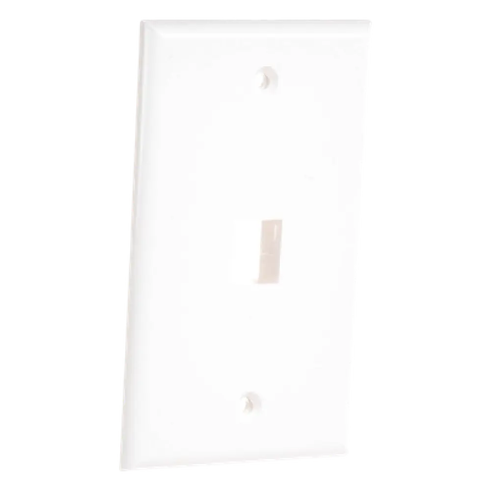 Placa de Pared / 1 Puerto Keystone / 70x115mm / 2.75x4.52in / Montaje Vertical / UL CE ETL