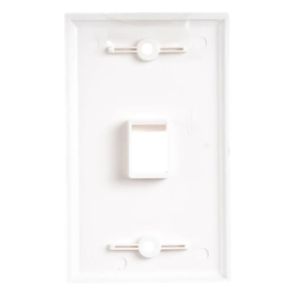 Placa de Pared / 1 Puerto Keystone / 70x115mm / 2.75x4.52in / Montaje Vertical / UL CE ETL