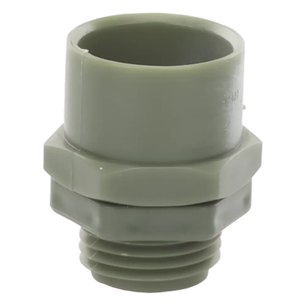Conector Conduit PVC Ligero / 1/2" (13 mm) / Casquillo Termoformado Integrado / Autoextinguible / NMX-E-012-SCFI / NMX-E-031