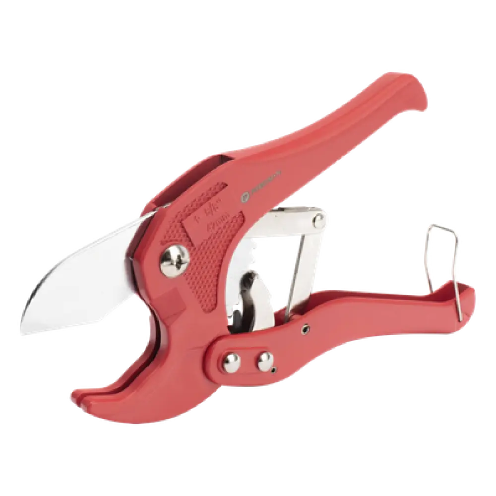 Cortadora de Tubos y Mangueras / Capacidad 42 mm (1-5/8") / Acero al Manganeso / Mecanismo de Trinquete / Diseño Triangular / Múltiples Materiales