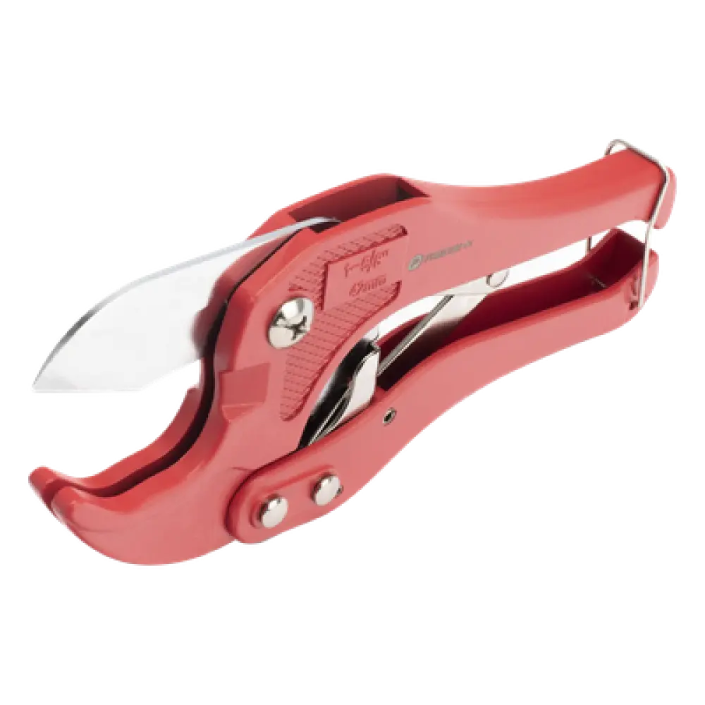 Cortadora de Tubos y Mangueras / Capacidad 42 mm (1-5/8") / Acero al Manganeso / Mecanismo de Trinquete / Diseño Triangular / Múltiples Materiales