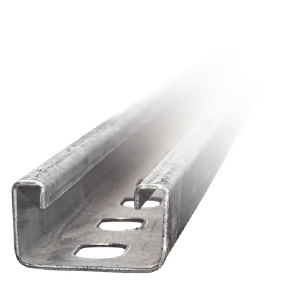 Canal Perforado / 4 x 2 cm / Calibre 12 / 3 m (9.84 ft) / Acero Pregalvanizado