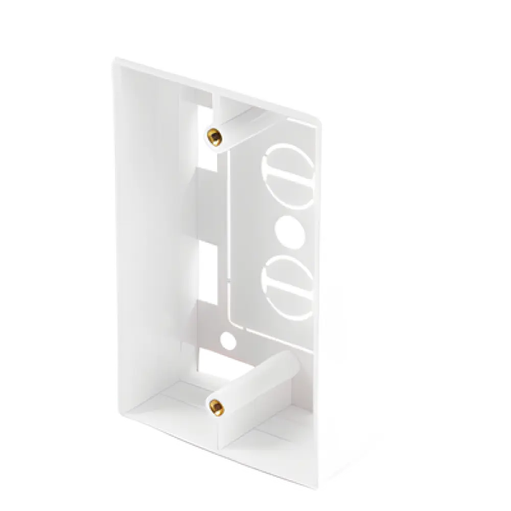 Caja de Pared Universal / 6 Puertos / 70x115x36 mm / UL 94V-0 / ANSI/TIA/EIA-568-C.2 / 0.23x0.38x0.12 ft
