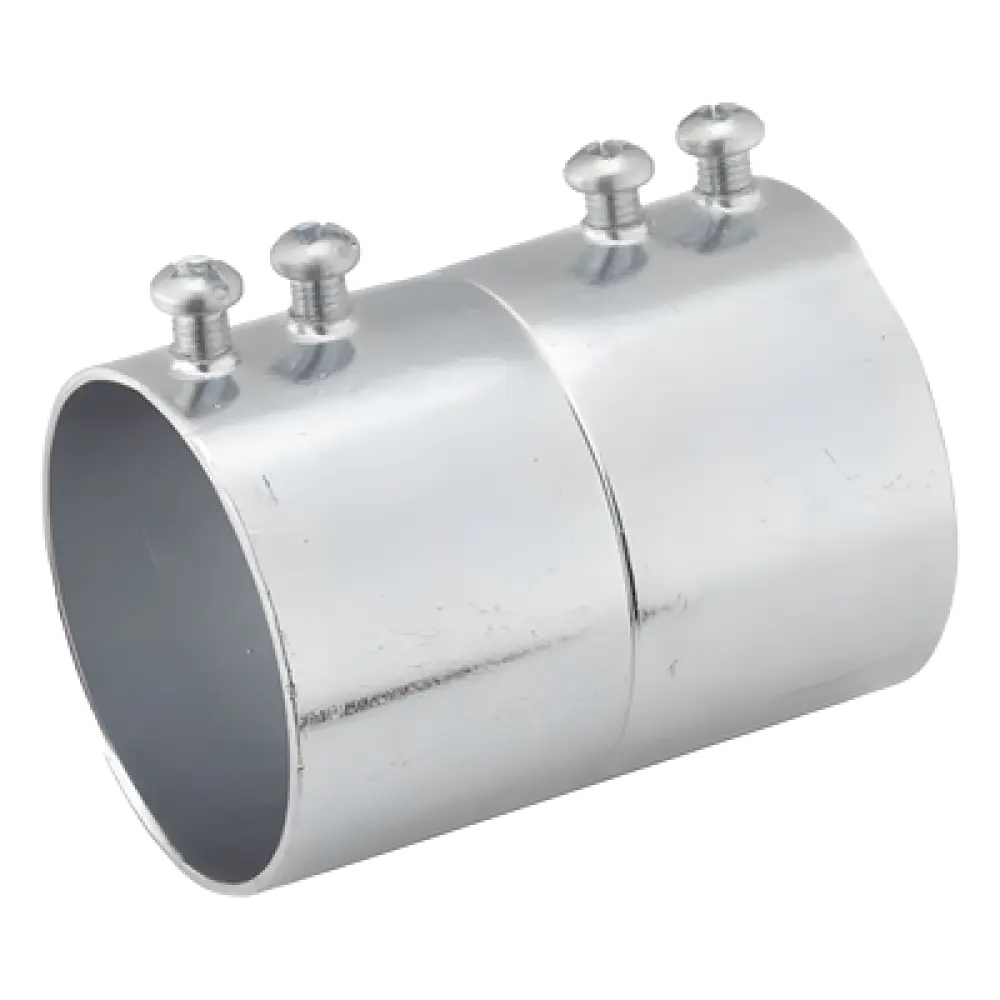 Cople para Pared Delgada / 2 in / Acero Galvanizado / Tornillo de Fijación / 83.10 mm (0.27 ft) Longitud