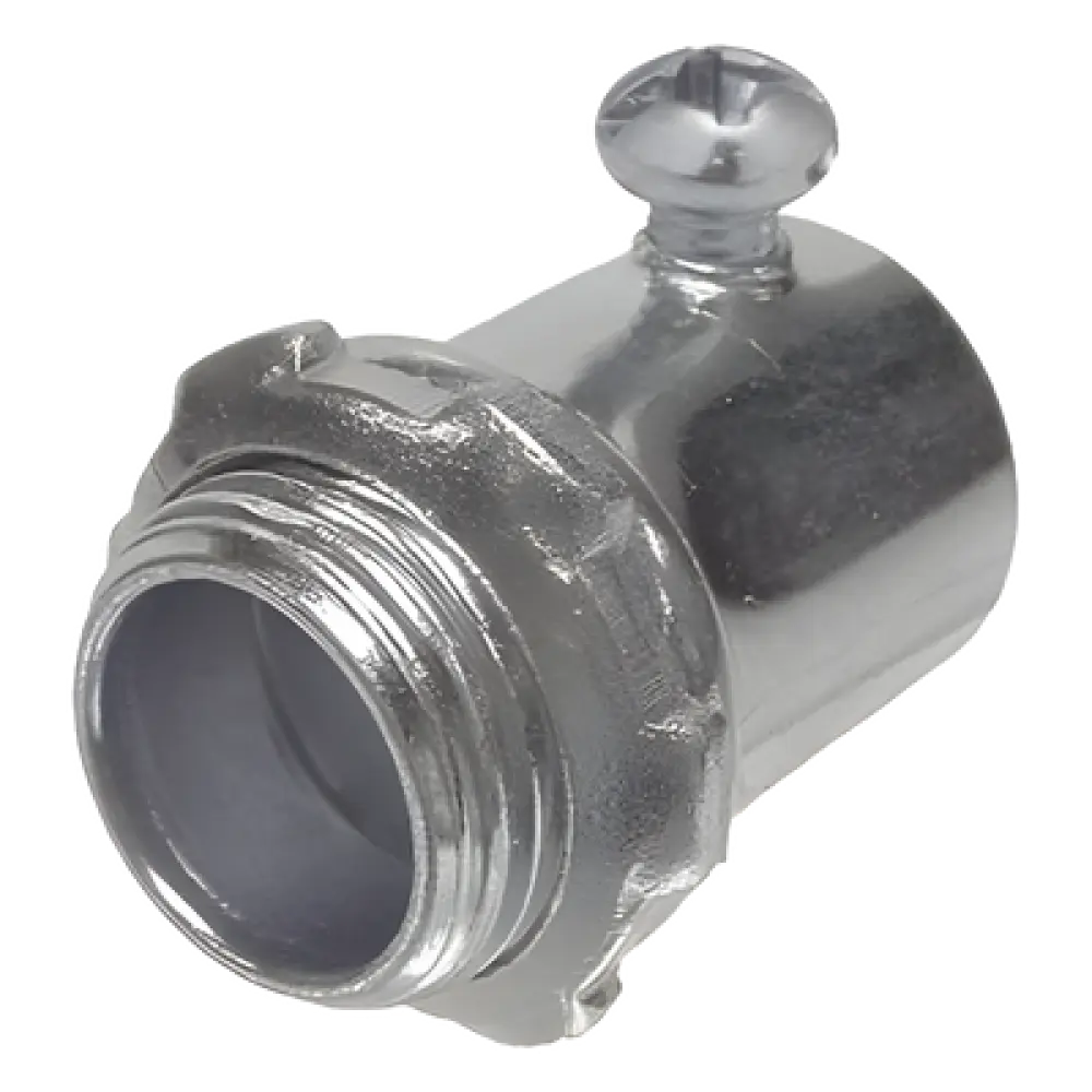 Conector para Pared Delgada / Tornillo de Fijación / Acero de Alta Resistencia / 1 in (25 mm) / 1.68 in (42.67 mm) x 1.68 in (42.67 mm)