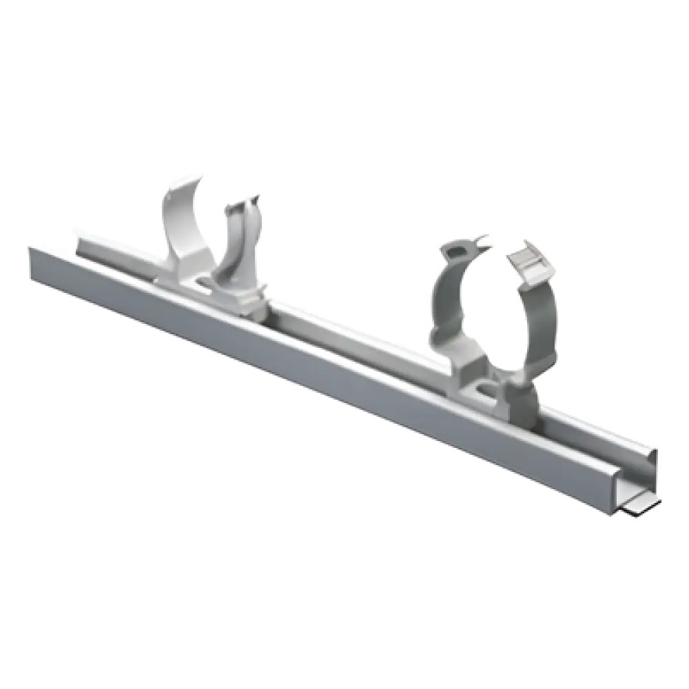 Canaleta Unicanal / PVC Auto-extinguible / 0 Halógenos / 20 cm (7.9 in) / RAL 7035 / Anti-choques