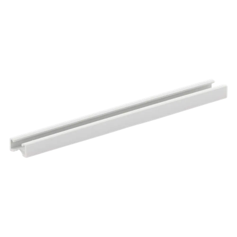 Canaleta Unicanal / PVC Auto-extinguible / 0 Halógenos / 20 cm (7.9 in) / RAL 7035 / Anti-choques