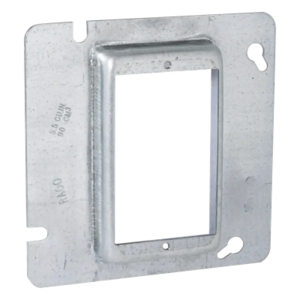 Sobretapa Cuadrada / Acero Galvanizado / 4.688 in x 4.688 in / Realce 0.75 in / UL Listed