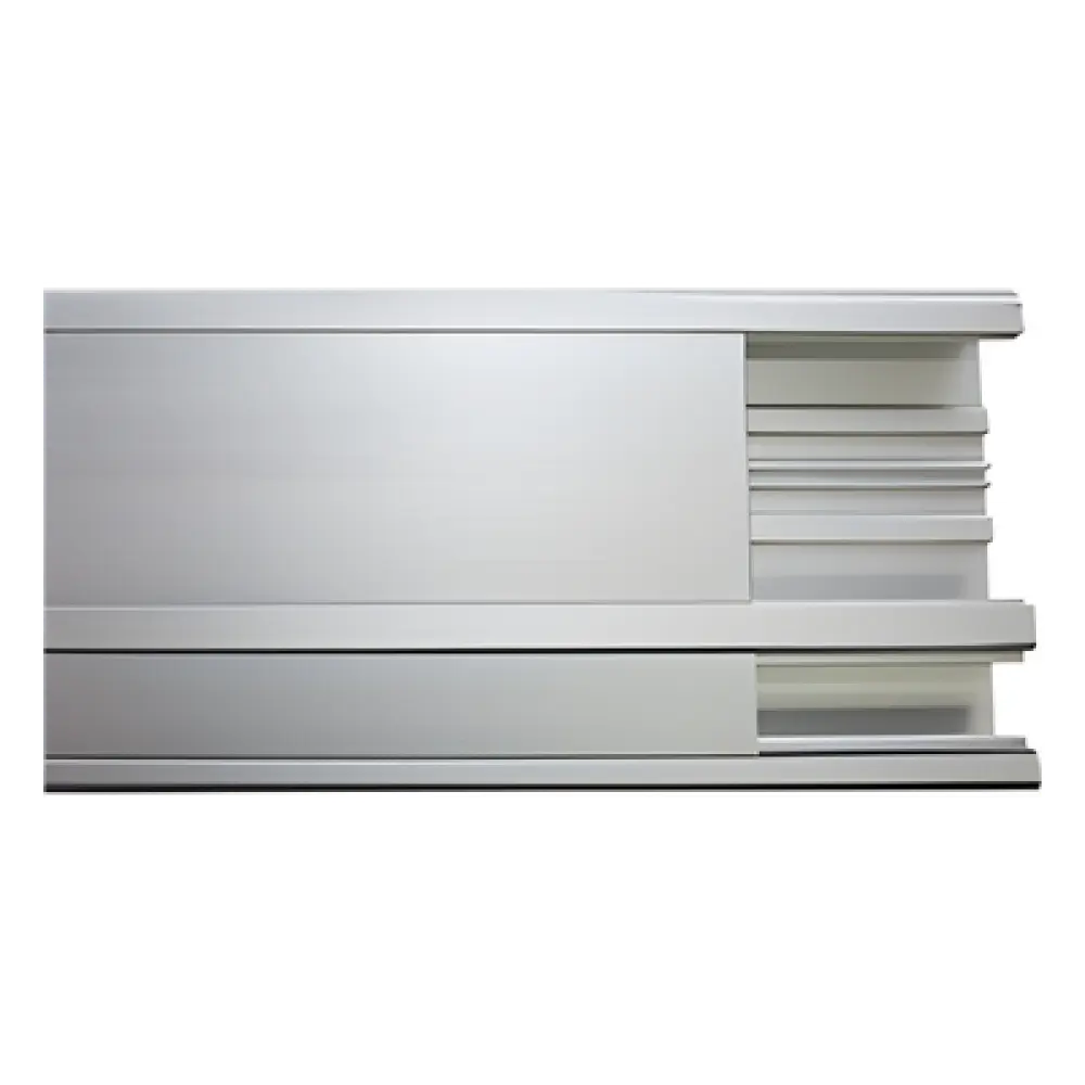 Canaleta de aluminio / 140 x 41 mm / Tramo 3 m (9.84 ft) / Anodizado natural / -20°C a 120°C