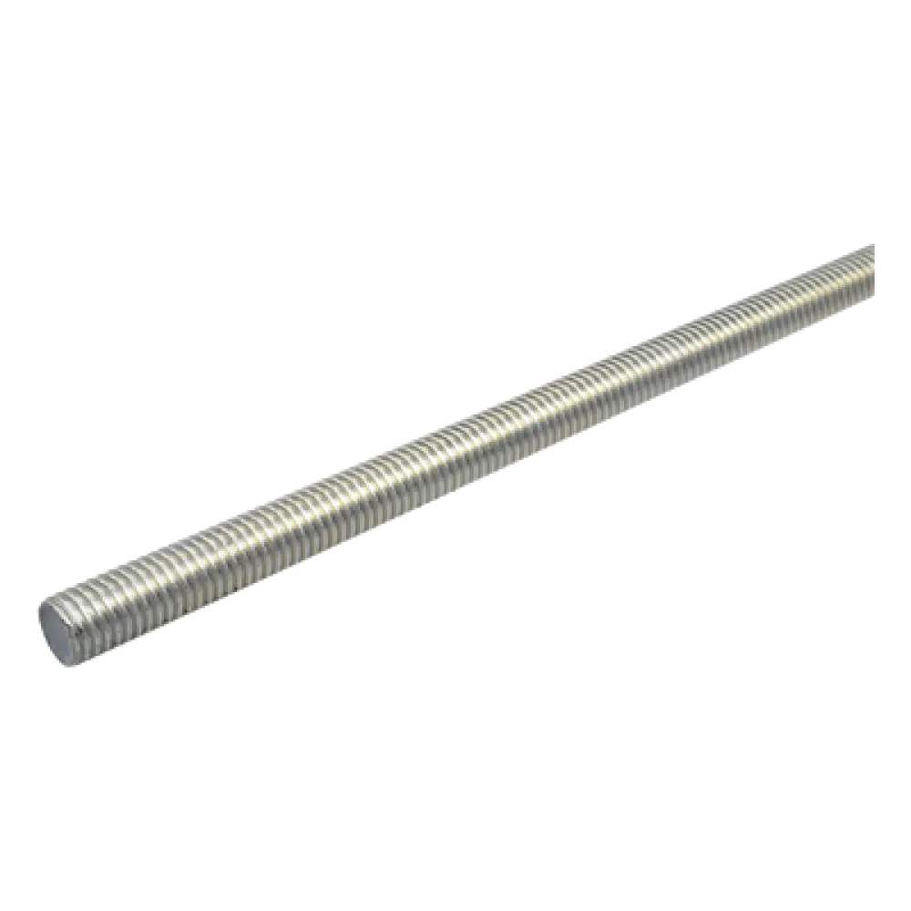 Varilla Roscada / 1/2" (13 mm) / 3 m (9.8 ft) / Galvanizada Electrolítica / SAE 1018 / Resistencia 600 MPa