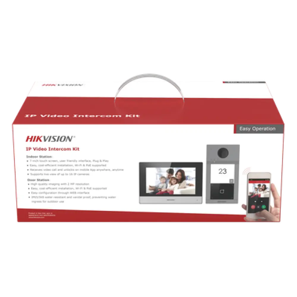 Videoportero IP PoE / 1080p / IR 3 m (9.8 ft) / Ángulo 129° / Lector MIFARE / IP65 & IK08 / Control 2 Puertas