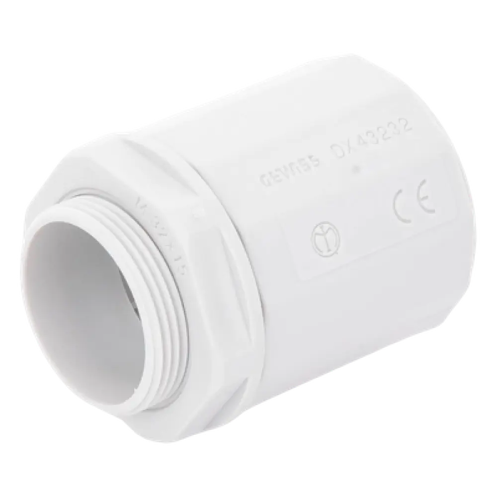 Conector de Tubería Rígida a Caja / 32 mm / IP65 / Auto-extinguible / Libre de Halógenos / -24°C a +60°C (-11.2°F a +140°F)